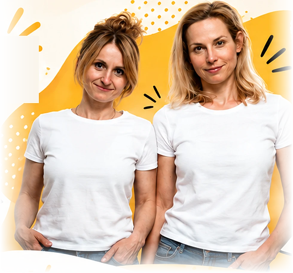 Justyna Deczewska i Magdalena Ziółek-Wojnar